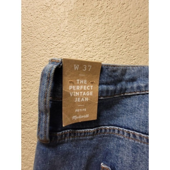 NWT Madewell Petite The Perfect Vintage Mom Jean W 37 Petite - Picture 5 of 8